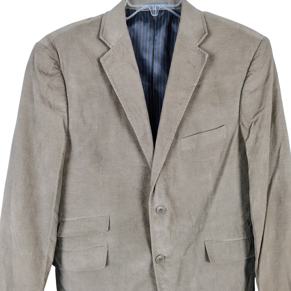 Madison Mens 42R Corduroy Blazer Brown 100% Cotton Dark Academia Preppy SZ 42R